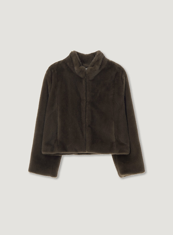 Mango Maniplease Naka Mink Fur Jacket