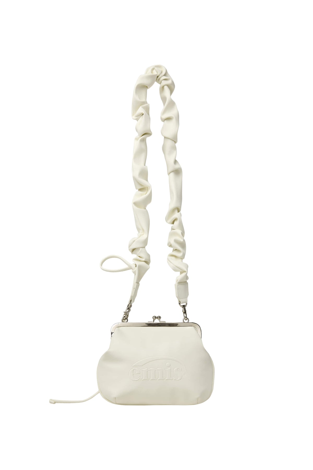EMIS String Strap Clasp Frame Purse Bag-Ivory