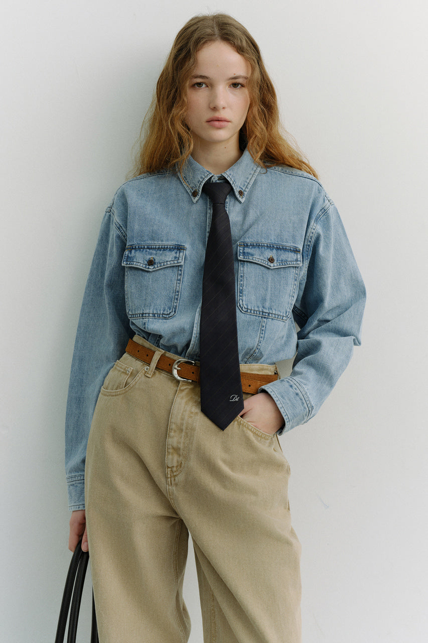 Dunst Striped Tie Navy