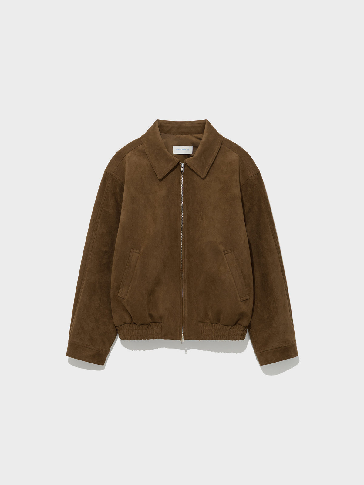 Low Classic Artificial Suede Zip-Up Blouson Camel