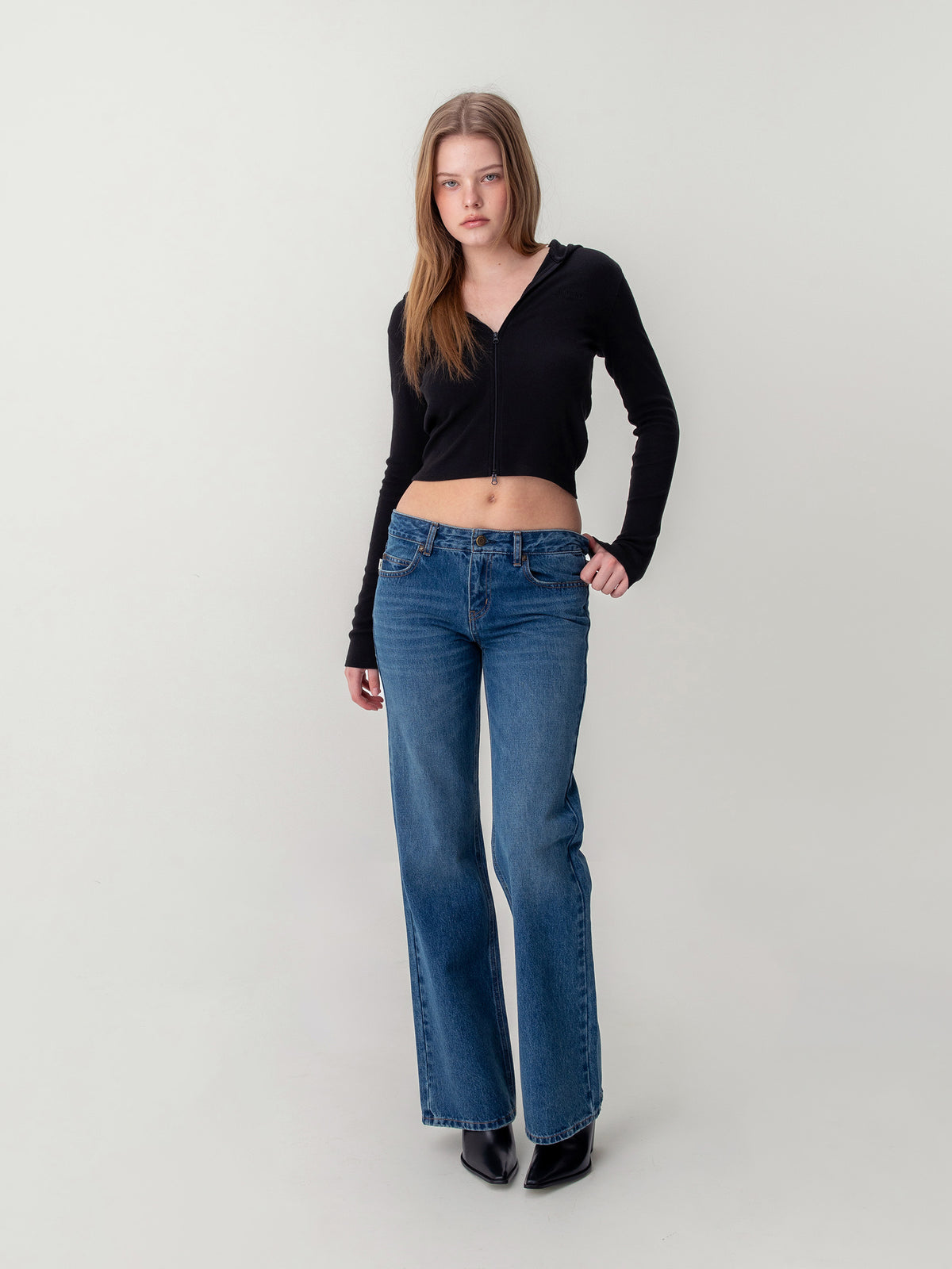 GLOWNY The Rodeo Jeans (Mid Blue)