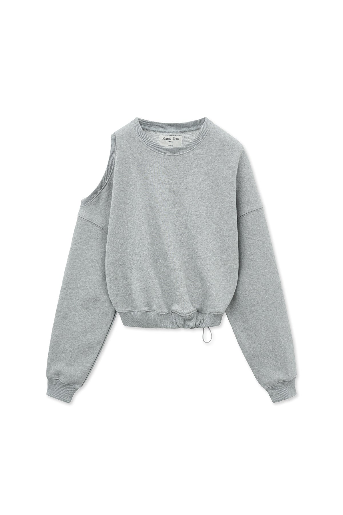 Matinkim Shoulder Hole Sweatshirt IN Grey