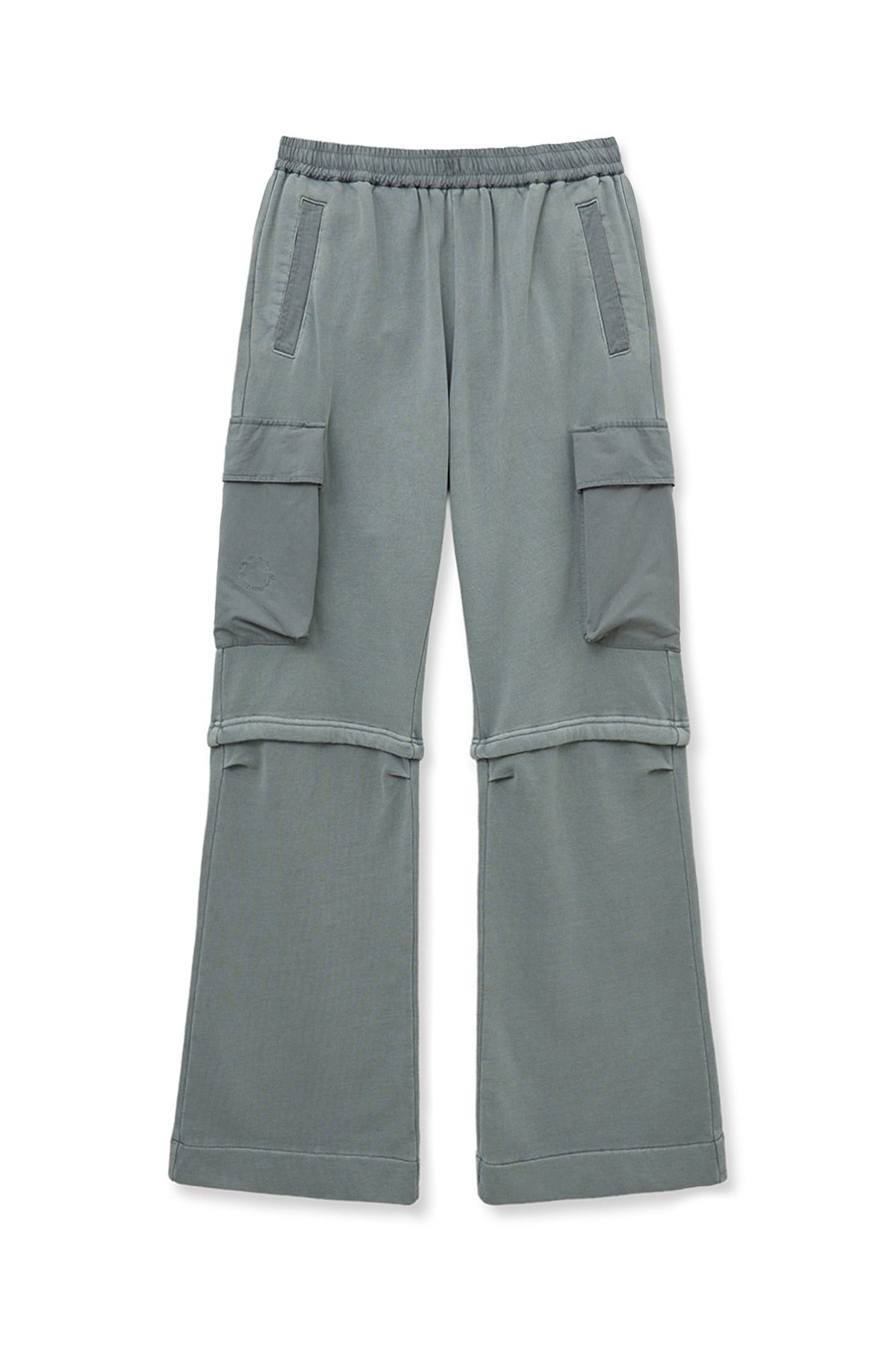 [matinkim] PIGMENT DYED CARGO PANTS FOR WOMEN IN LIGHT GREY