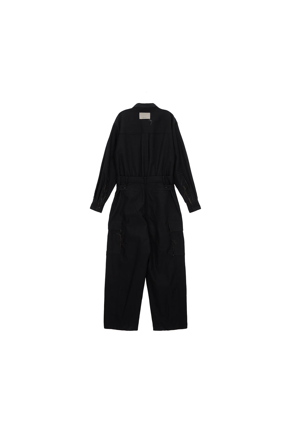 [matinkim] UTILITY BUTTON UP JUMPSUIT IN BLACK