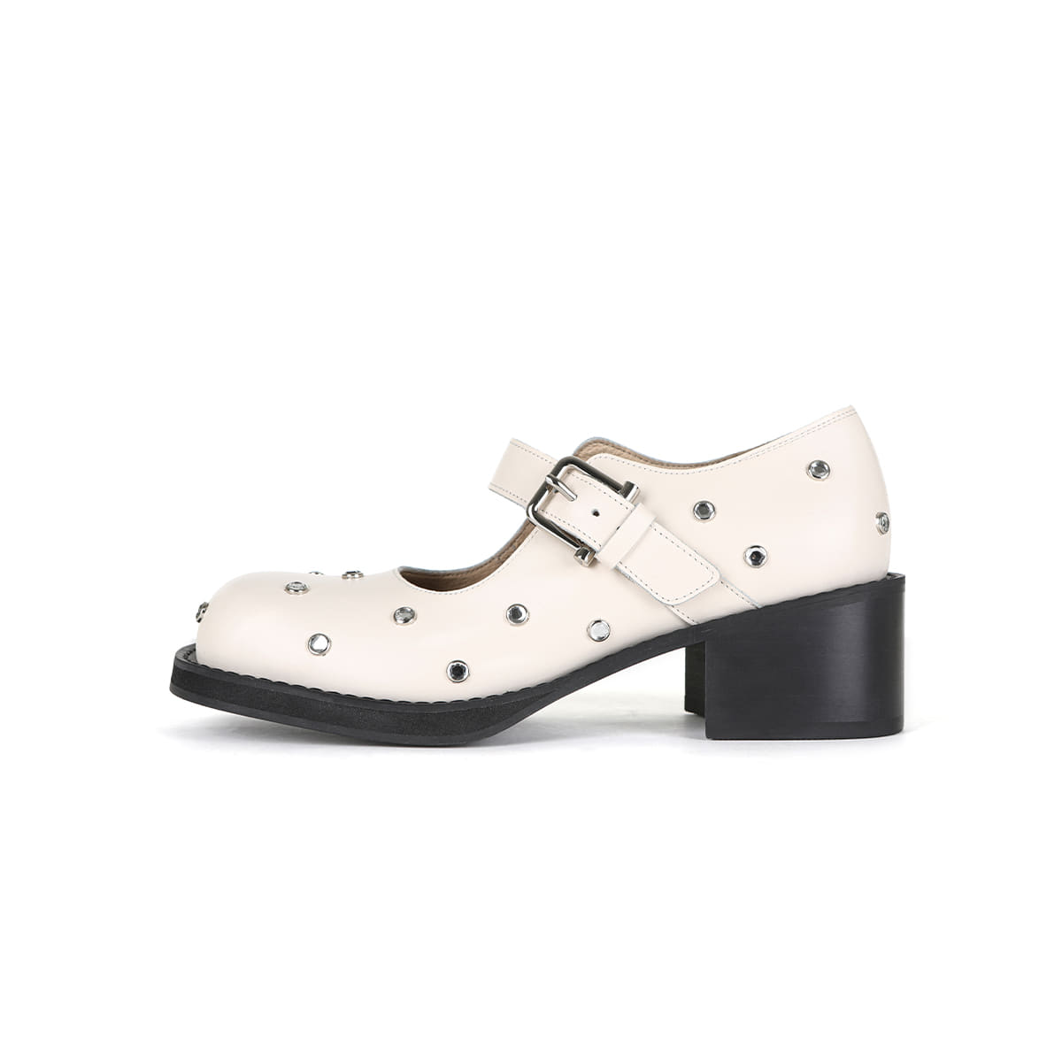 Osoi Brocle Mary Jane Cream Crystal