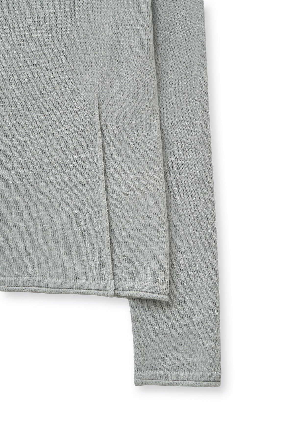 Matinkim Glitter Slim Logo Knit Top IN Light Grey
