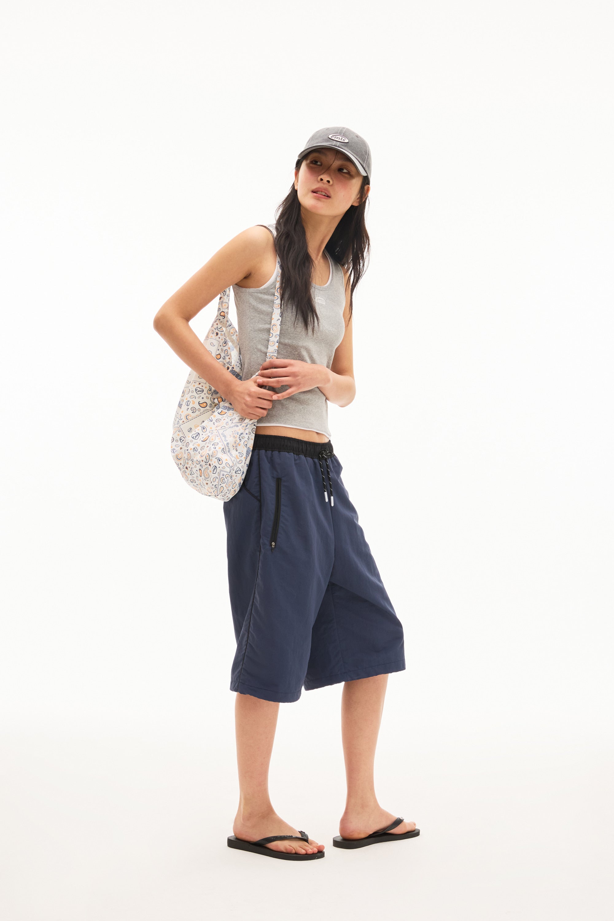 EMIS Logo Paisley Eco Bag-White
