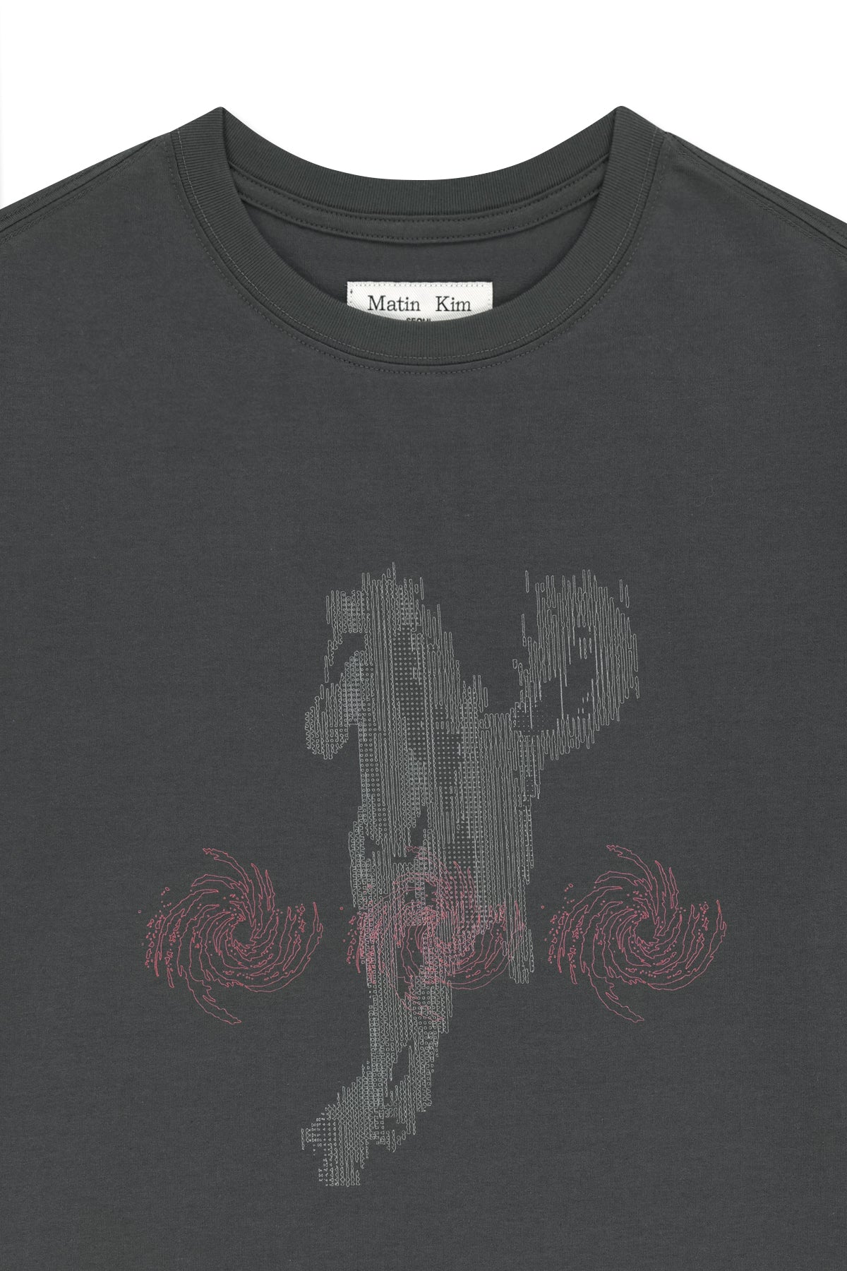 Matinkim Matin Pace Sprint Graffiti Top IN Charcoal