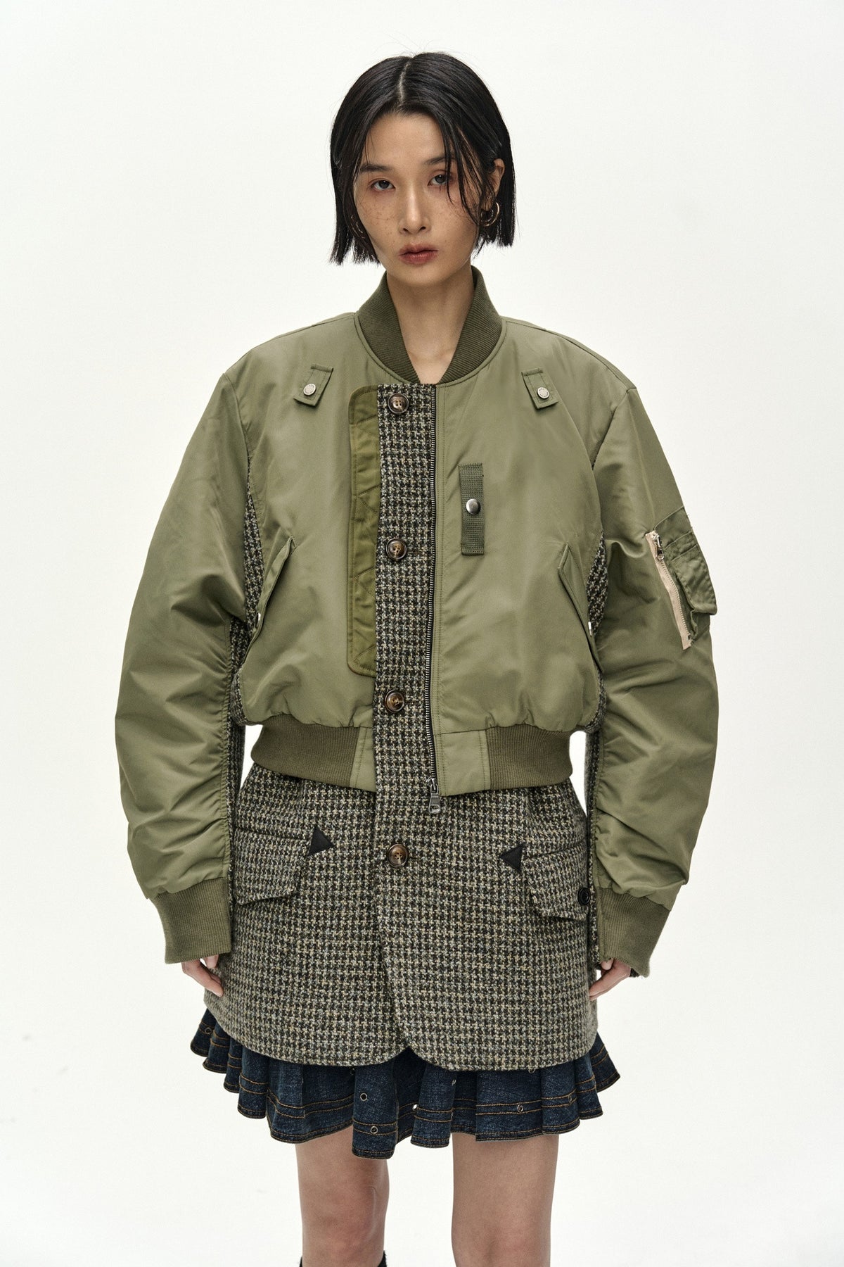 Andersson Bell Unisex Deconstructed Layered Bomber Coat