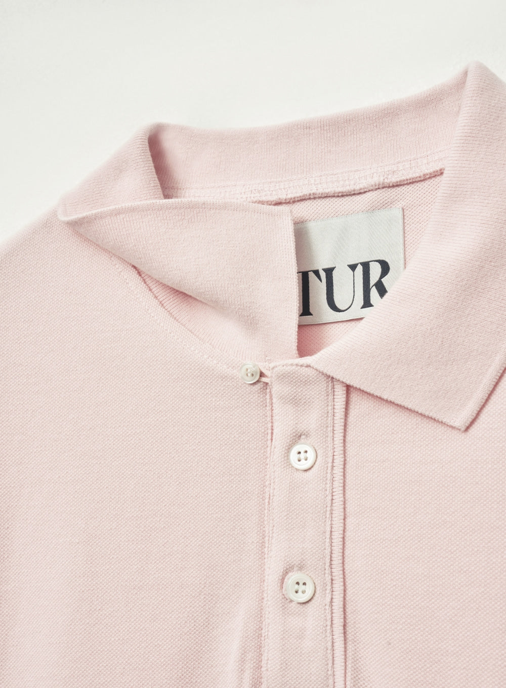 [satur] (W) Basic Pique Polo T-Shirt - Pink
