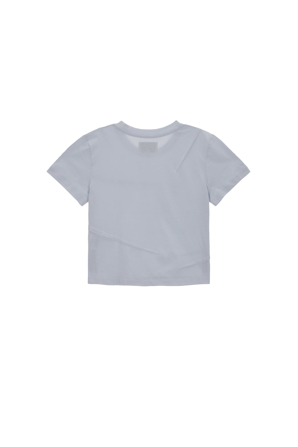 [matinkim] SLIT PINTUCK POINT CROP TOP IN BLUE