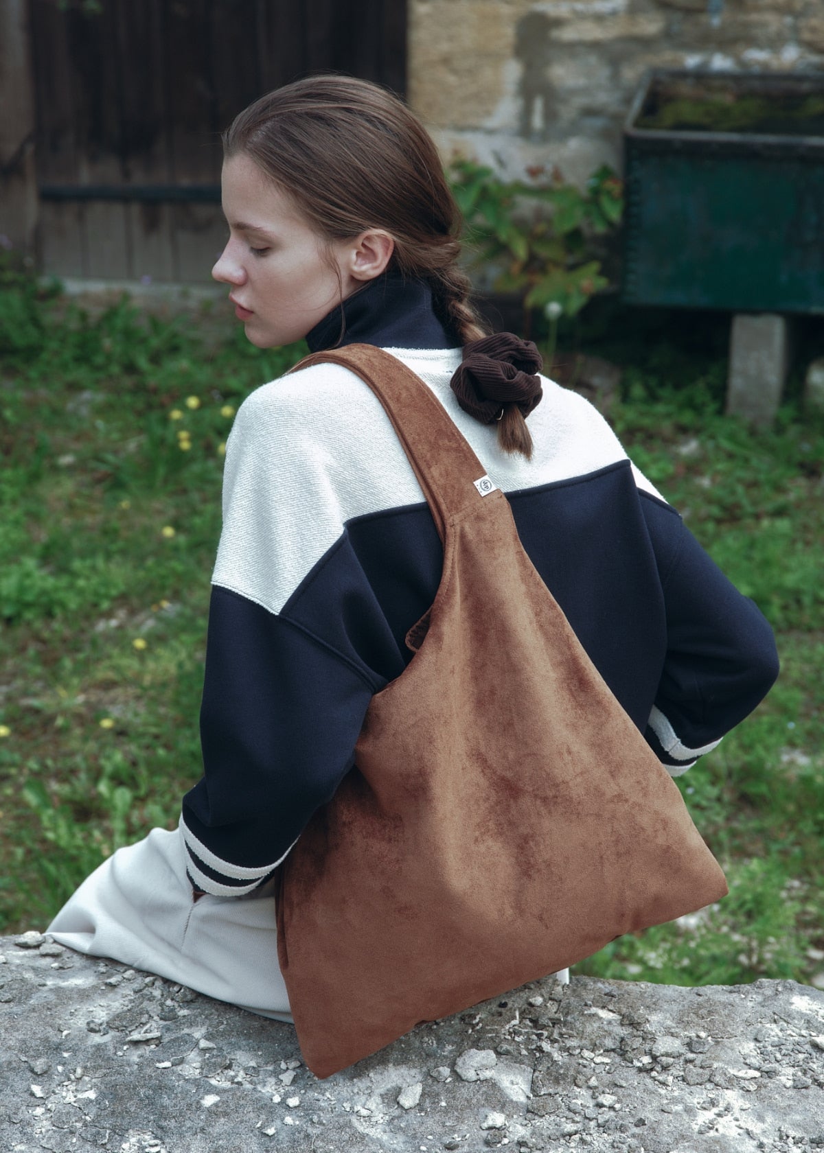 Depound pera bag (suede) - brown