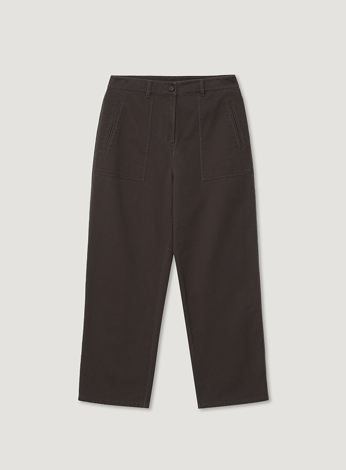 Mango Maniplease Fade Fatigue Pants Brown