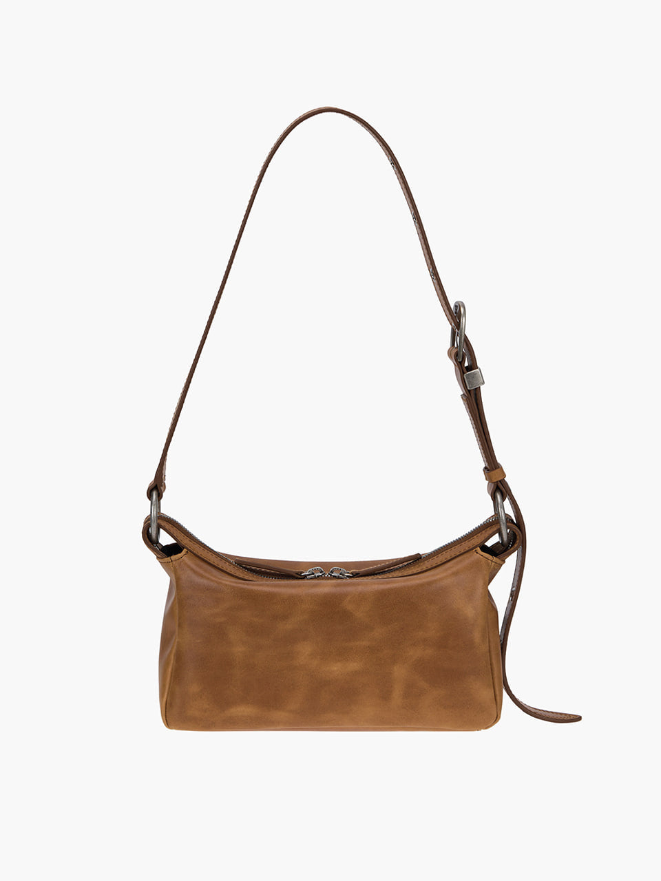 Margesherwood Outpocket Hobo Mini saddle brown pull-up