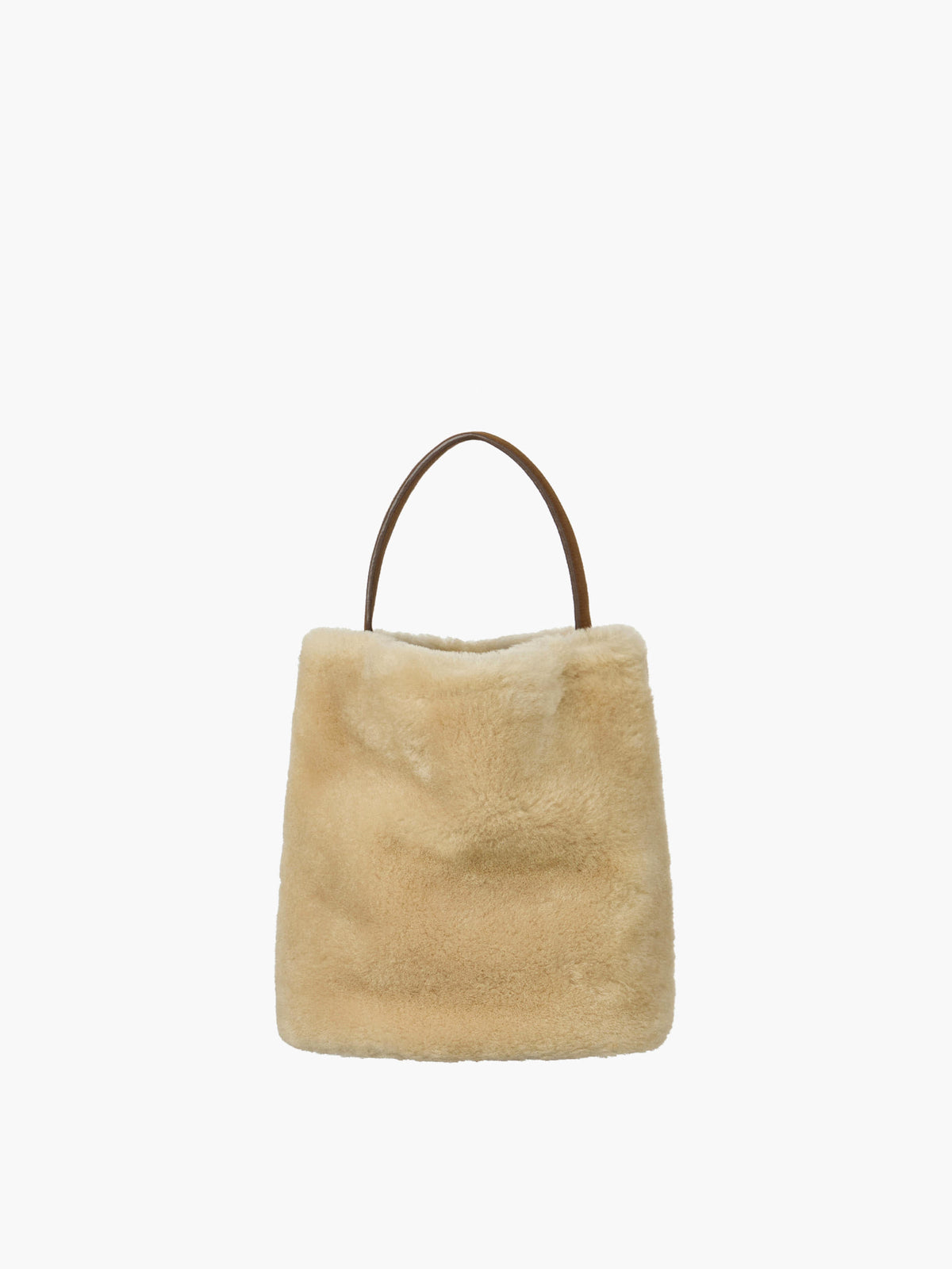 Margesherwood Wired Bucket beige shearling+chestnut nubuck
