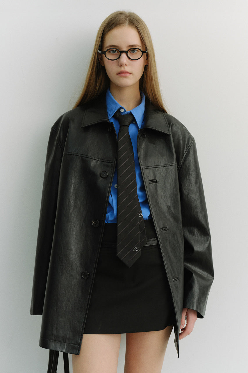 Dunst Striped Tie Black