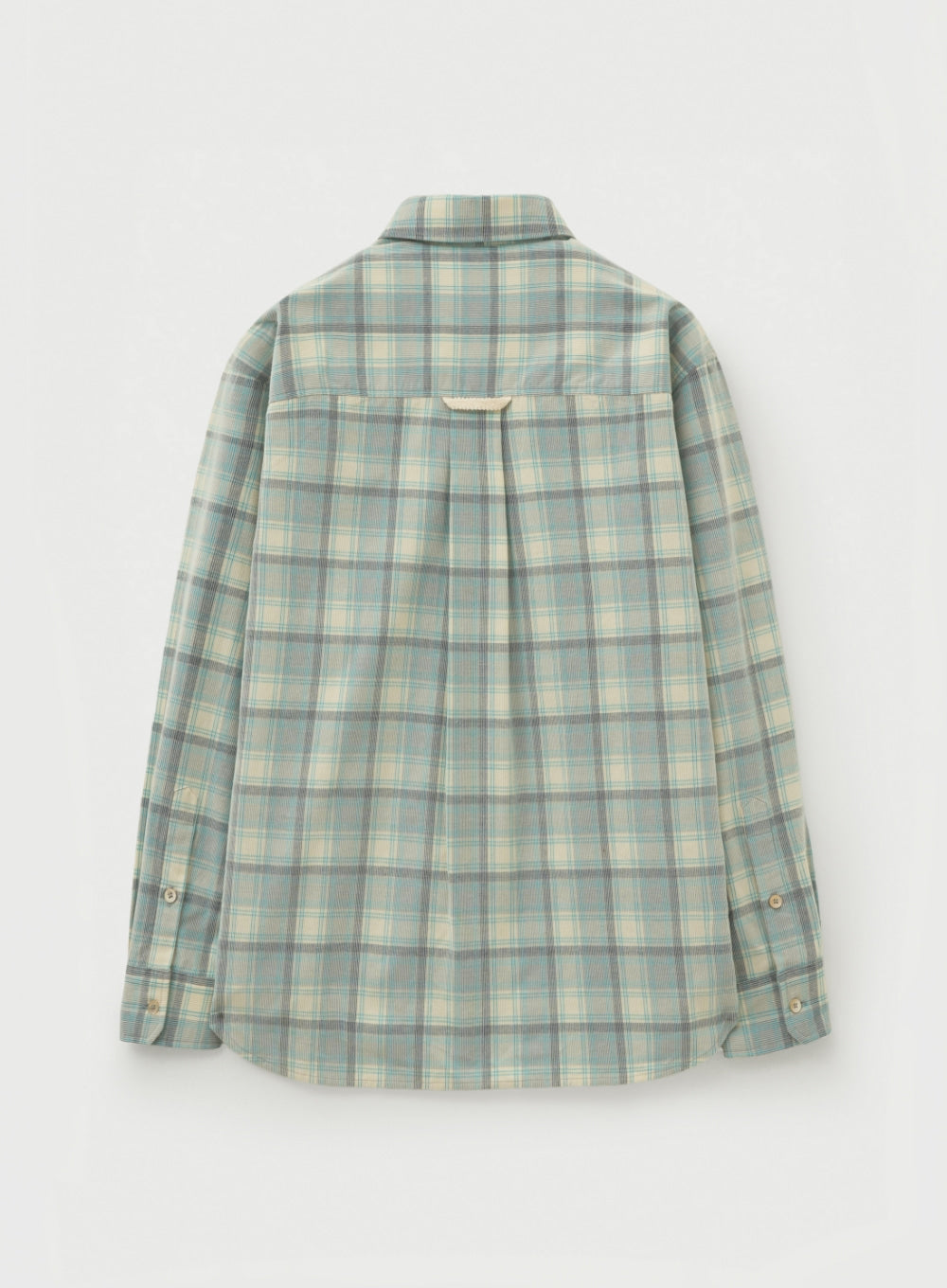[satur] Corduroy Check Shirt - Blue
