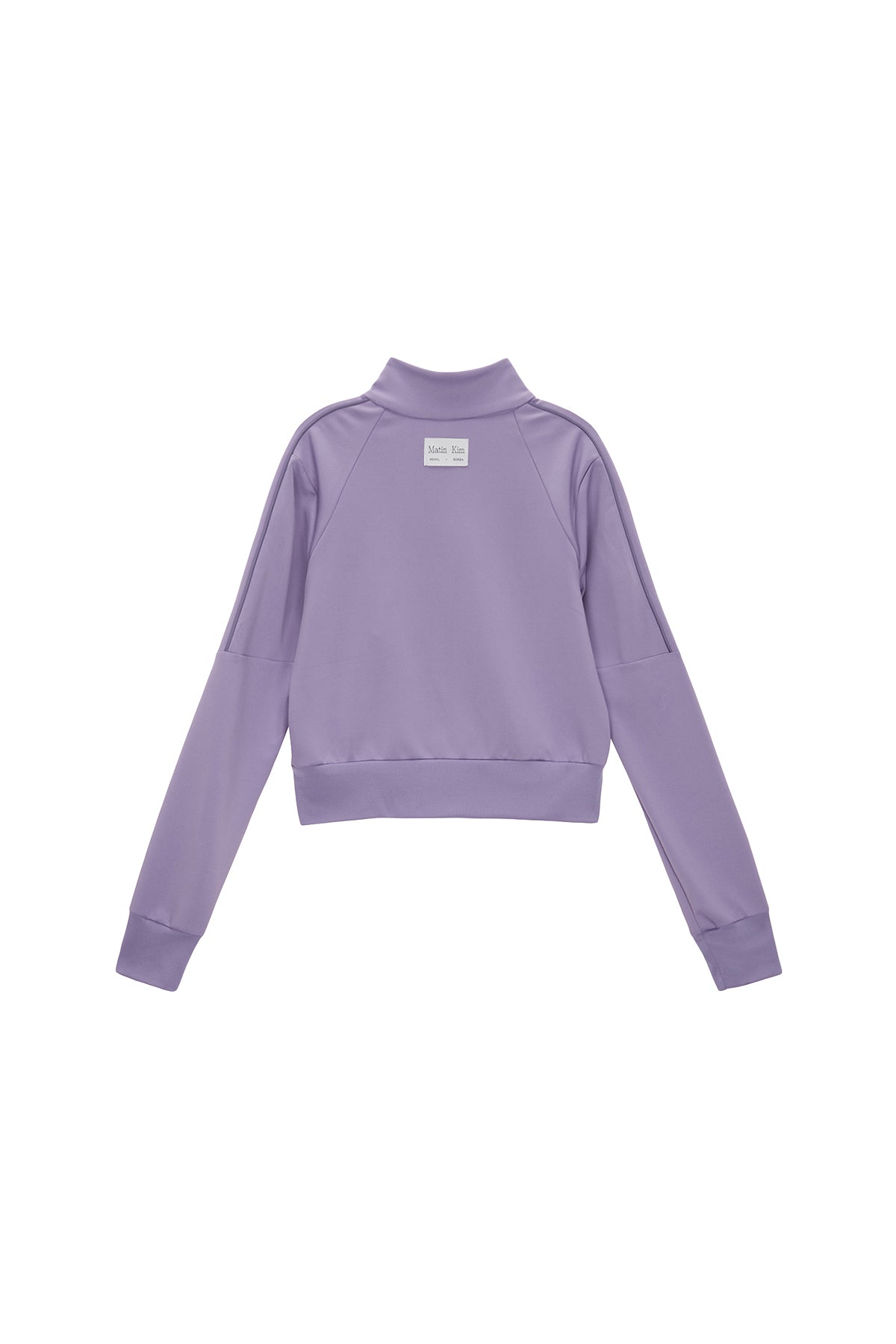 [matinkim] PIPING CROP TRACK JUMPER IN LILAC