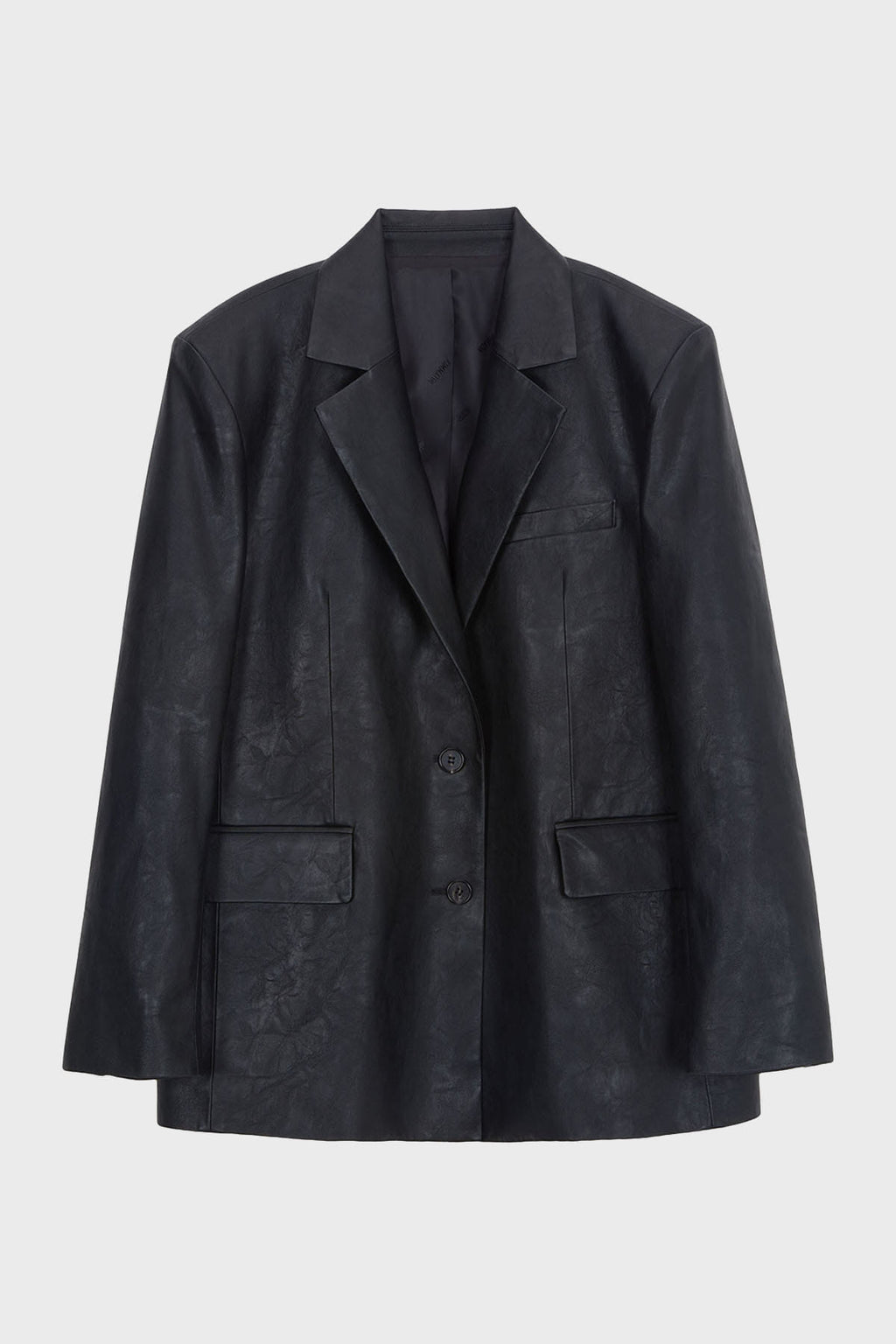 Matinkim Faux Leather Oversize Jacket IN Black