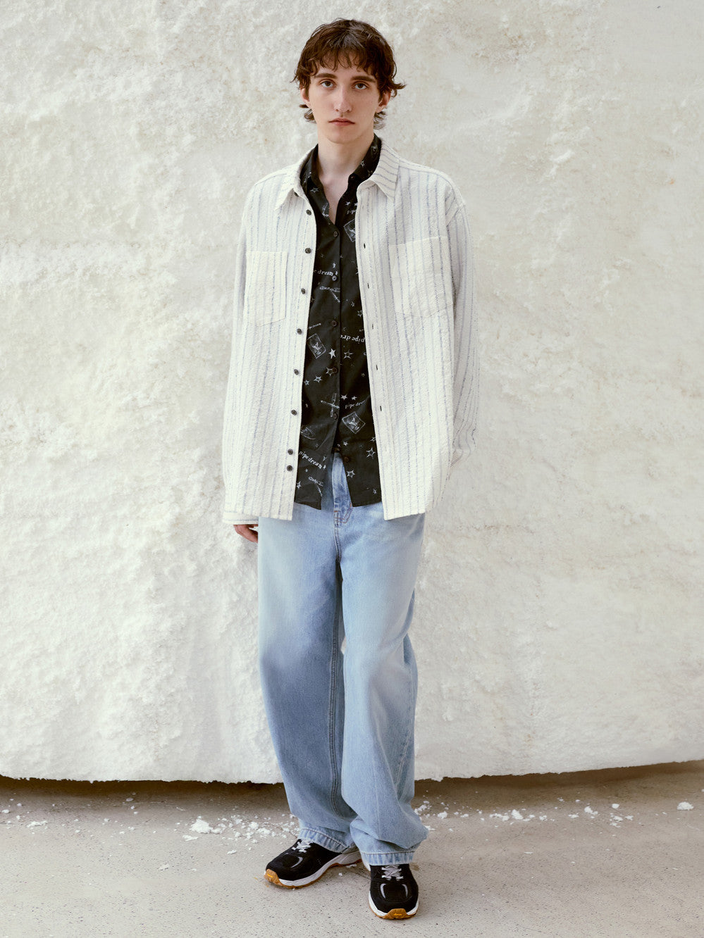 Low Classic Stripe Double Pocket Shirt Stripe