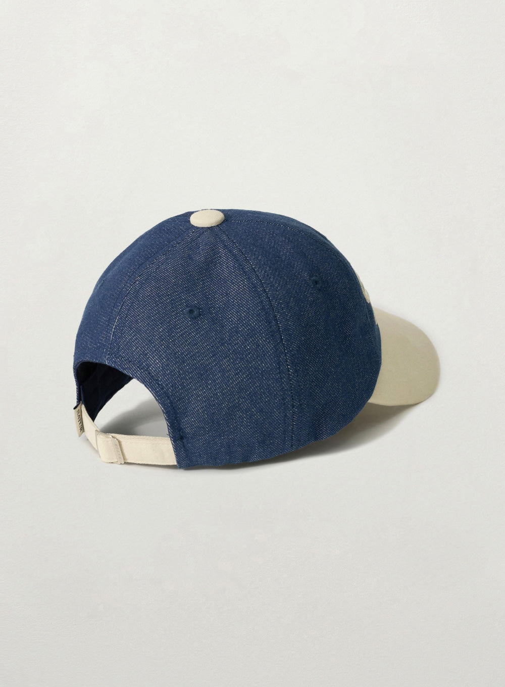 [satur] Vintage Casual Volume Embroidery Ball Cap - Blue