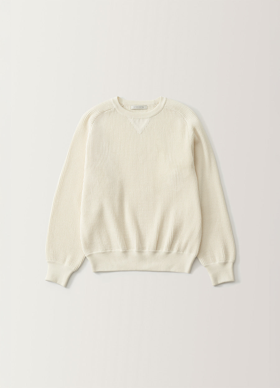 Nothing Written Waffle knit pullover (Ivory)