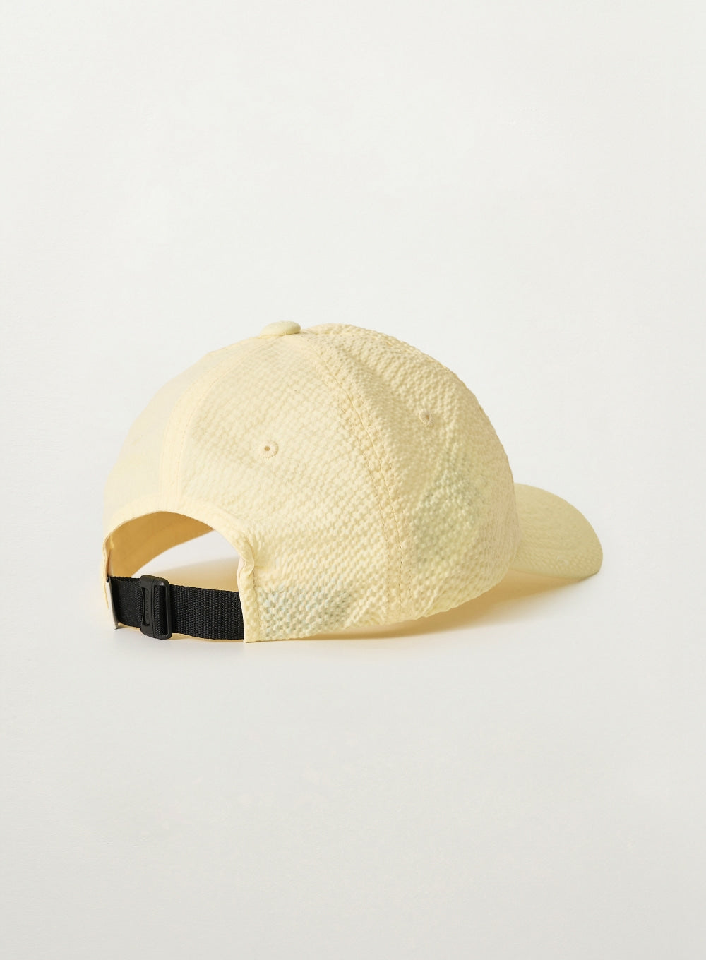 Satur Seersucker Logo Ball Cap - Light Yellow