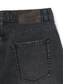 MLB Korea Women's Basic Small Logo Cargo Denim Wrap Skirt