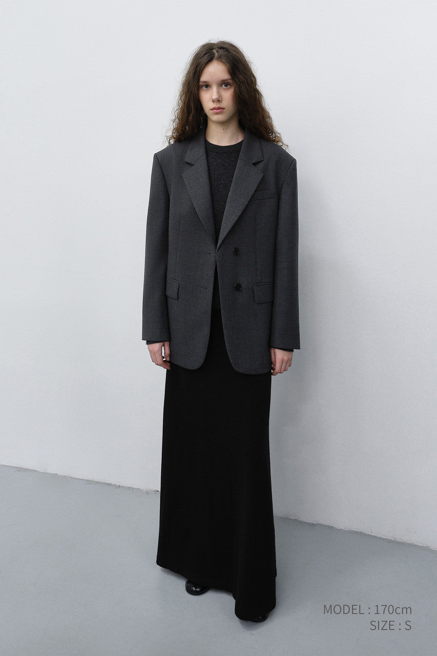 Dunst Knitted Maxi Skirt Black