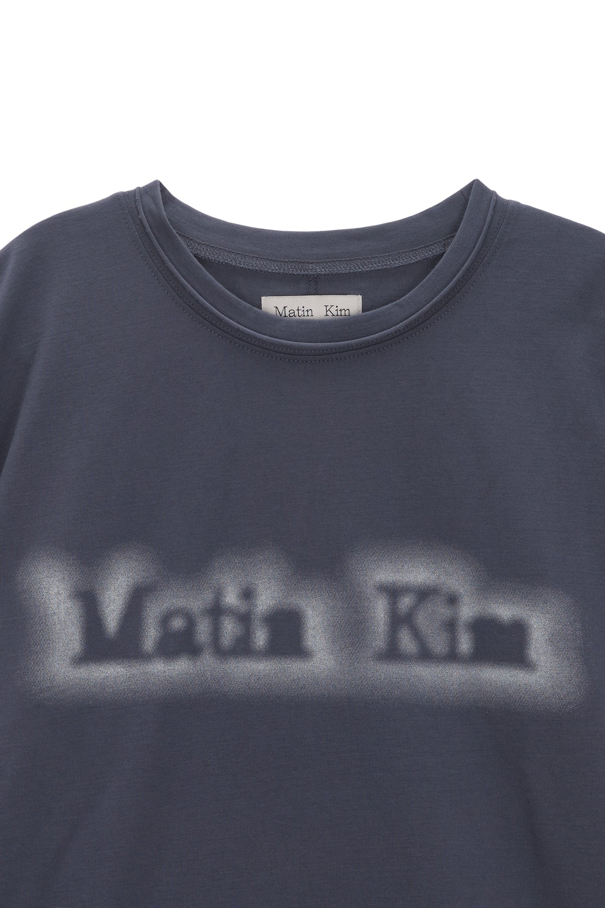 [matinkim] MATIN SHADE LOGO TOP IN SMOKE BLUE