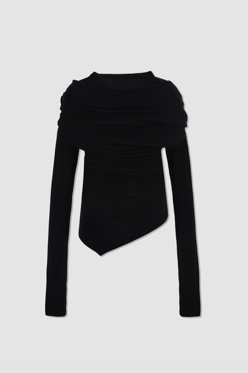[matinkim] Off Shoulder Detail Top IN Black