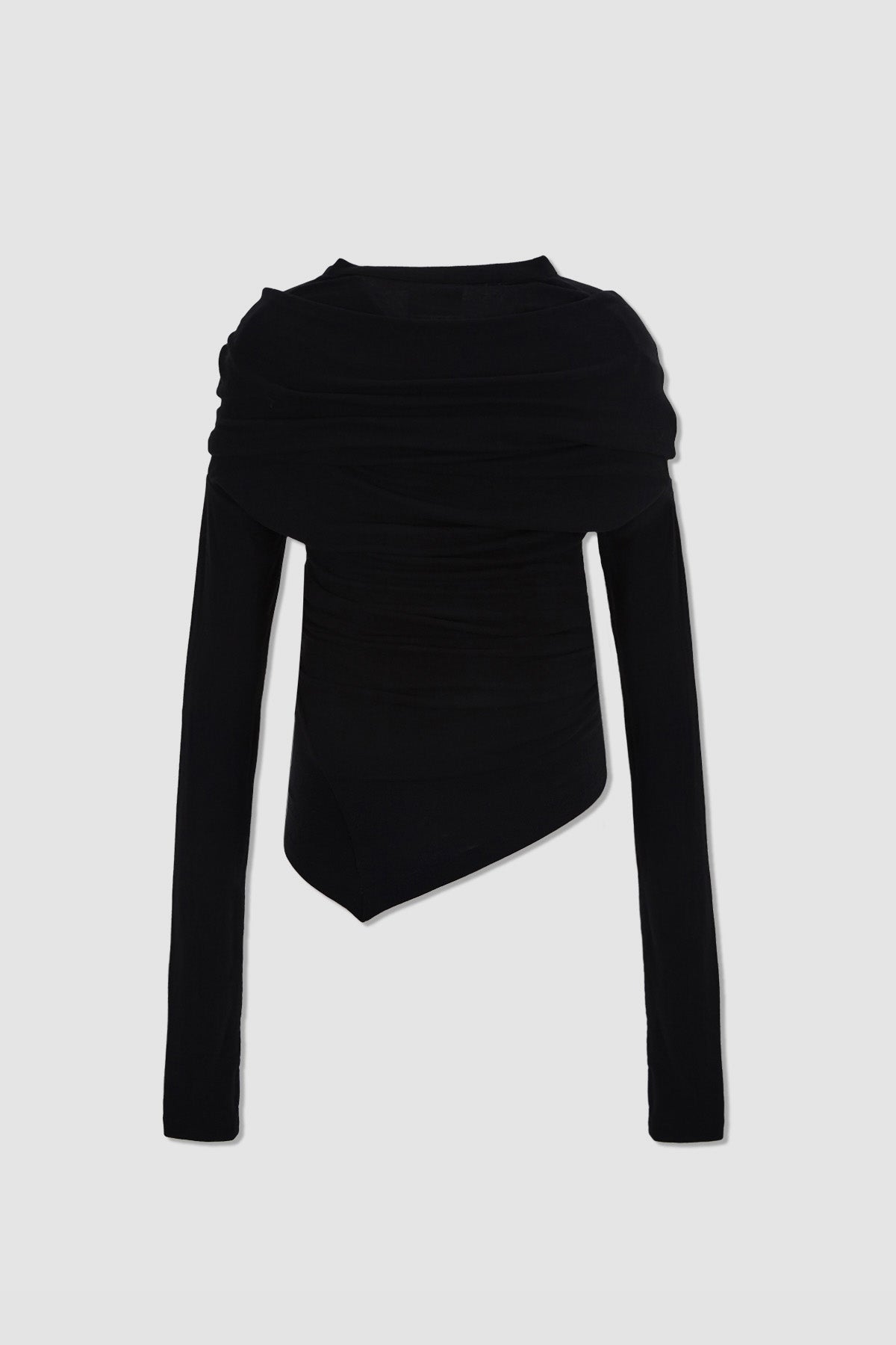 [matinkim] Off Shoulder Detail Top IN Black