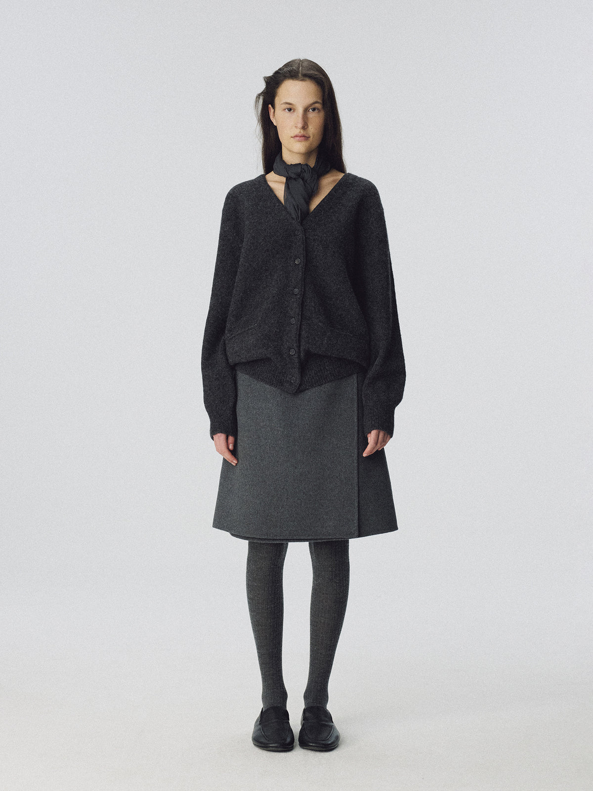 Nothing Written Fleur wool skirt (Dark gray)