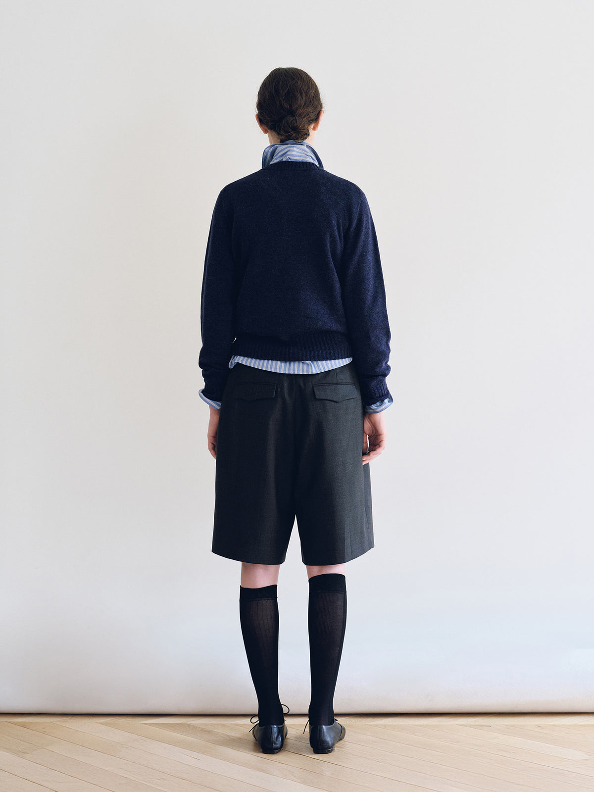 Nothing Written Serene Tailored Shorts (Charcoal)