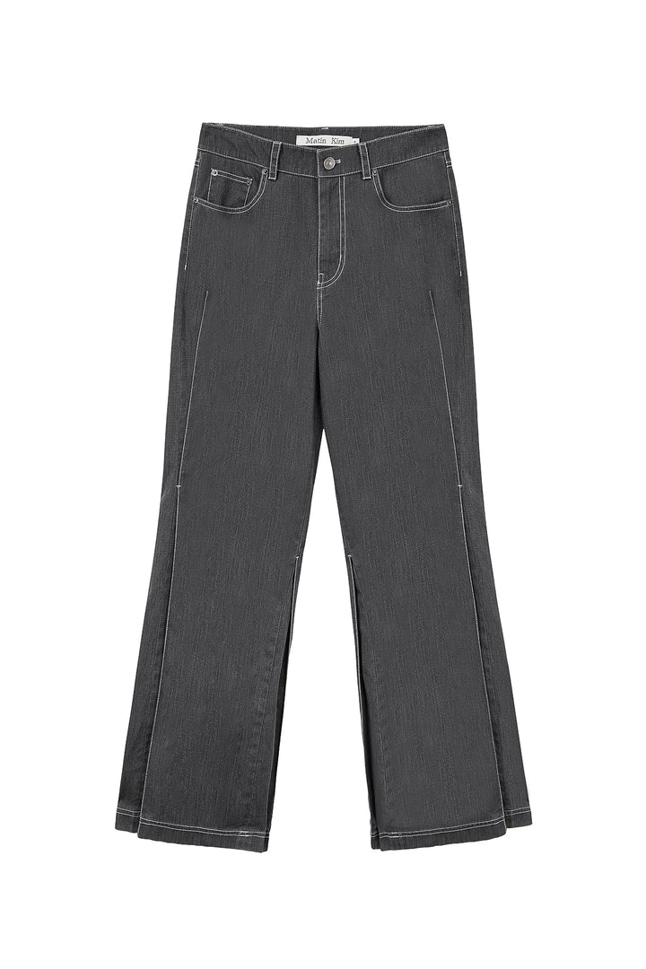 Matinkim Side Pintuck Point Pants IN Charcoal