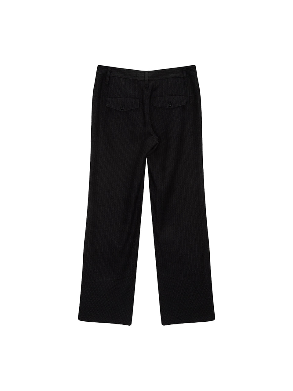 Matinkim Detail Point Stripe Trouser For Men IN Black