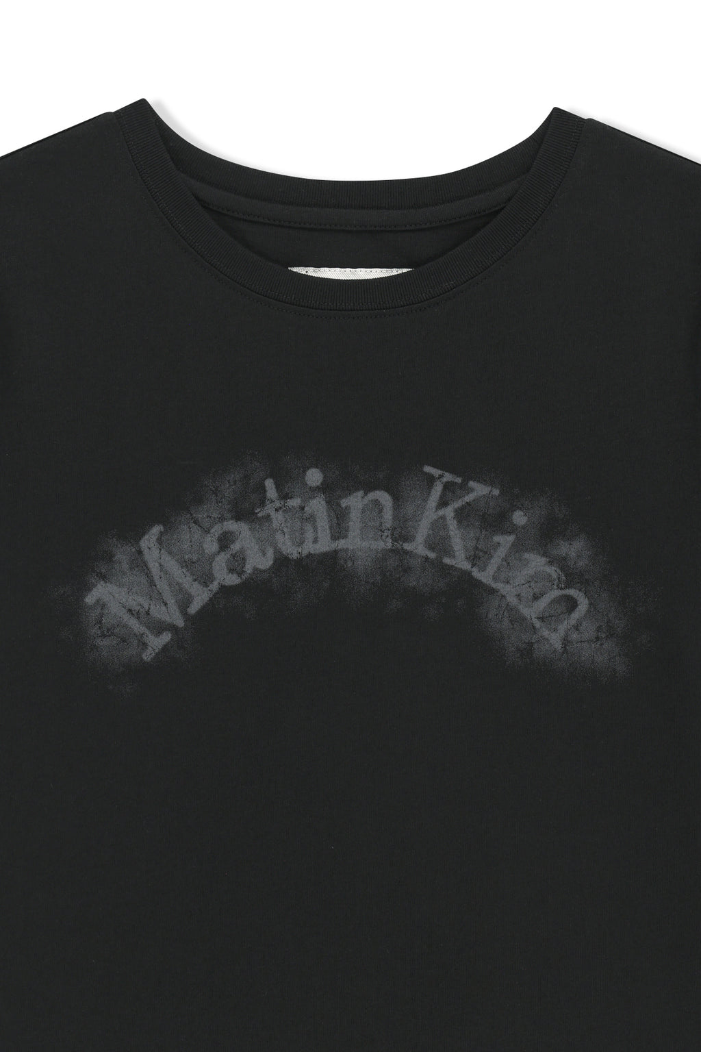 Matinkim Matin Kim Arch Logo Crop Top IN Black