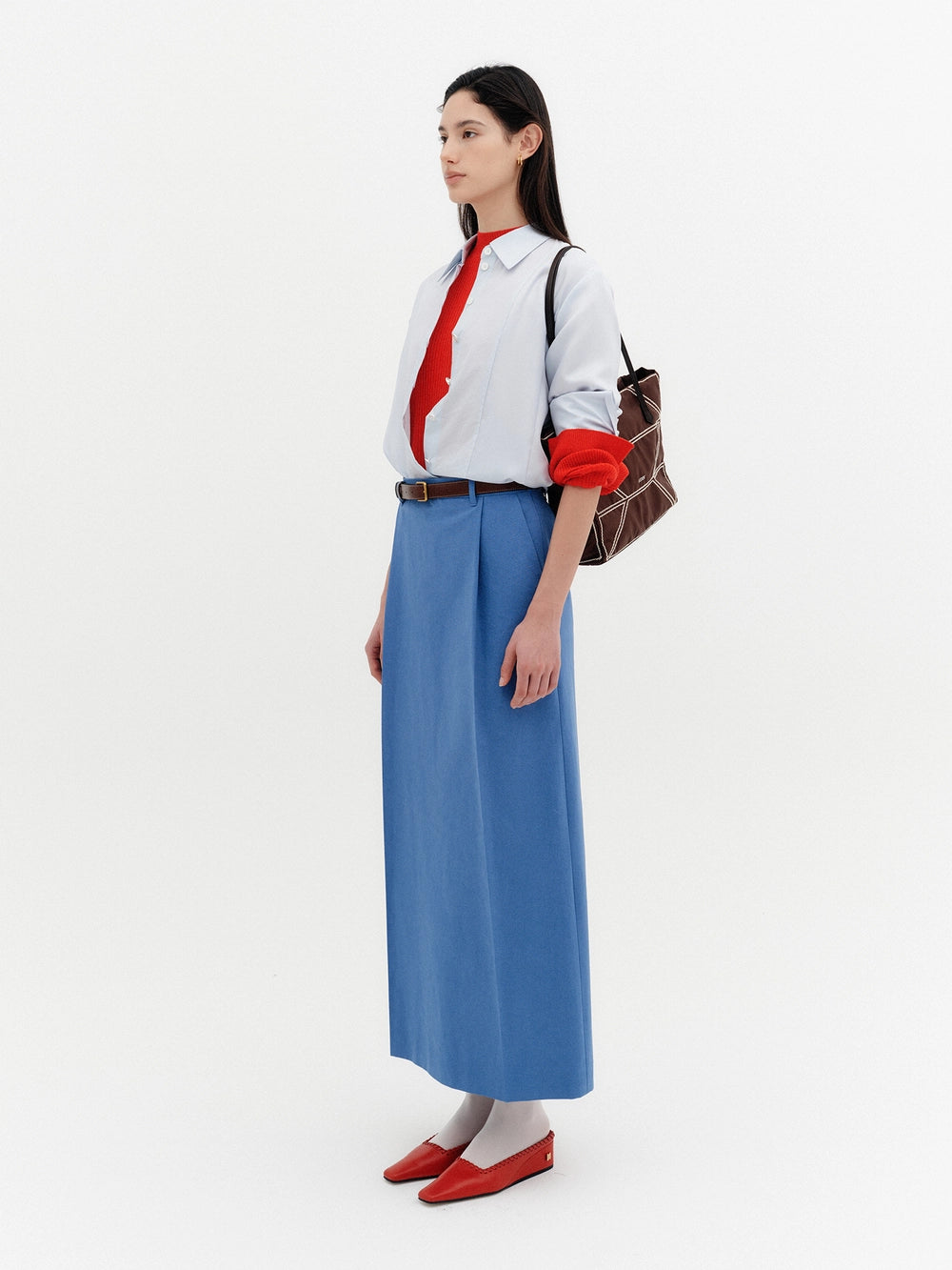EENK Classic Straight Skirt - Blue