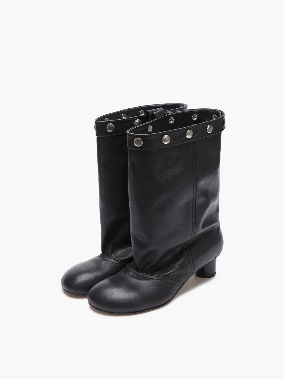 Margesherwood Snap Middle Leather Boots black
