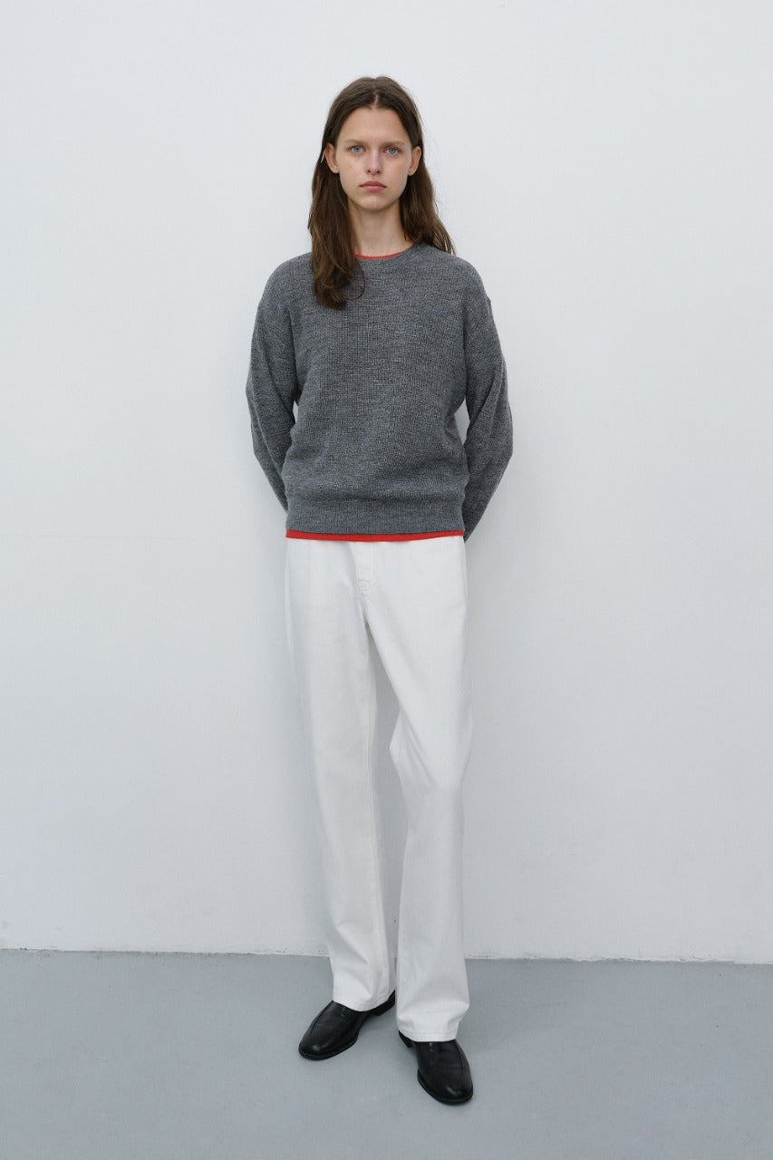 Dunst Essential Straight Full Length Jeans Off White