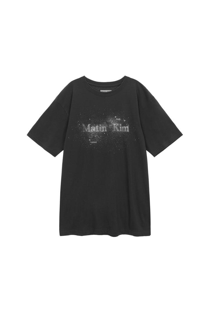 Matinkim Twinkle Graphic Logo Top For Men IN Charcoal