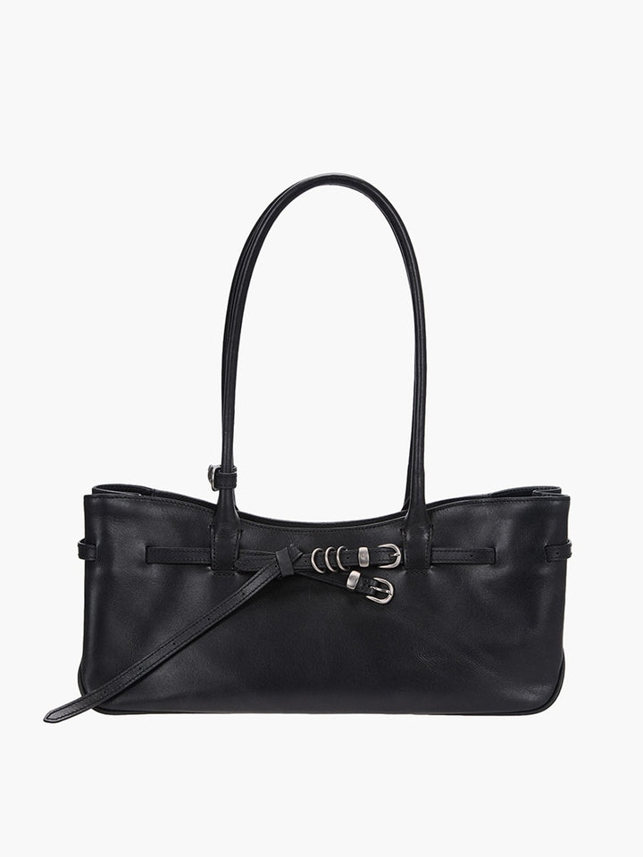 Margesherwood Grandma Used Shoulder Bag black pull-up