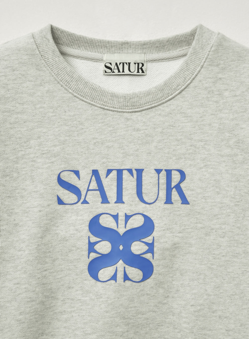 [satur] (W) Apero Volume Sleeve Crop Sweatshirt - Oatmeal