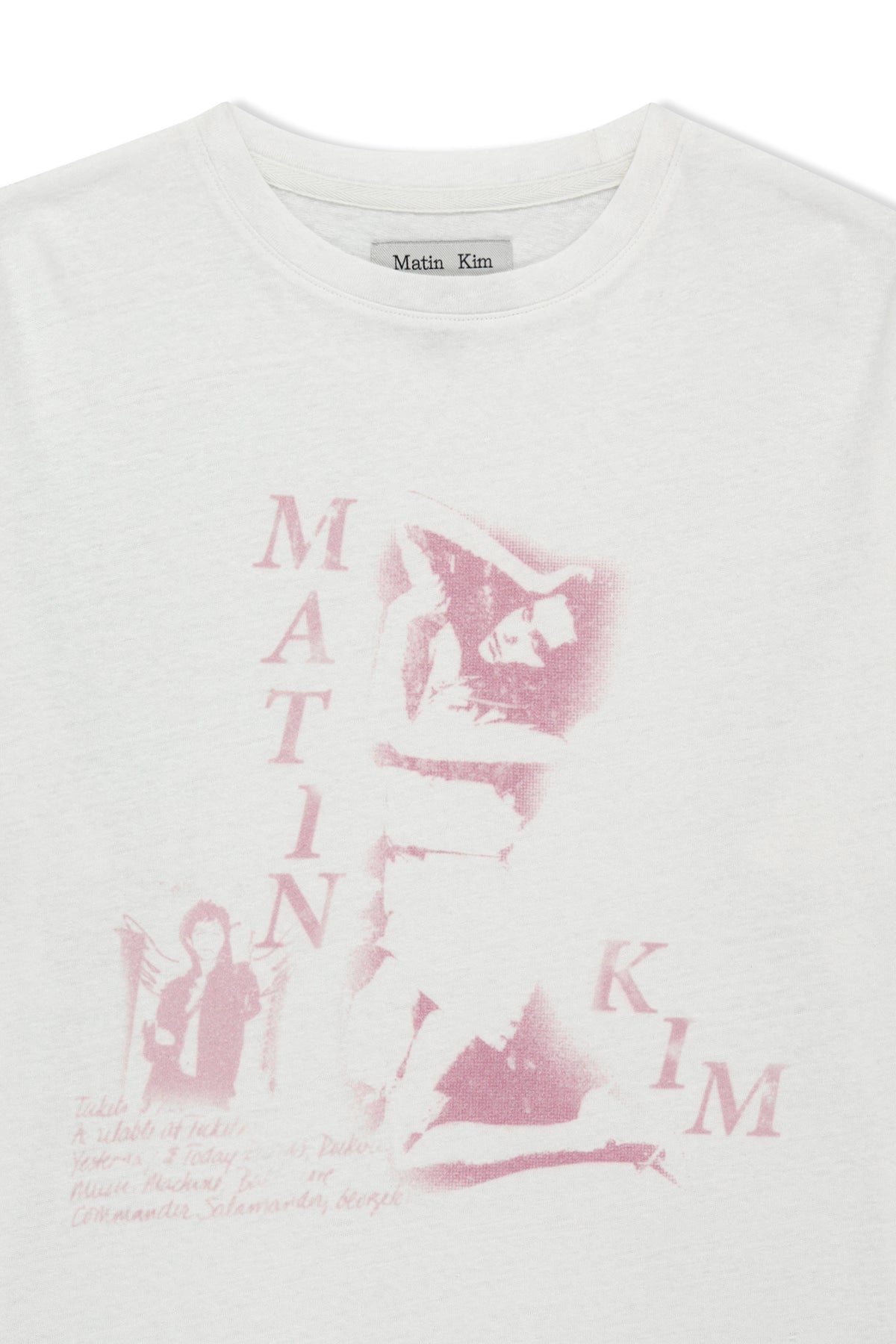 [matinkim] Portrait Graffiti Logo Top IN White