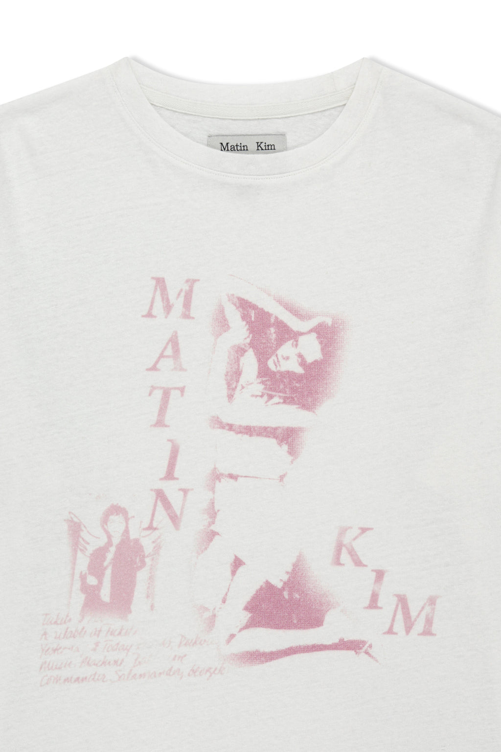[matinkim] Portrait Graffiti Logo Top IN White