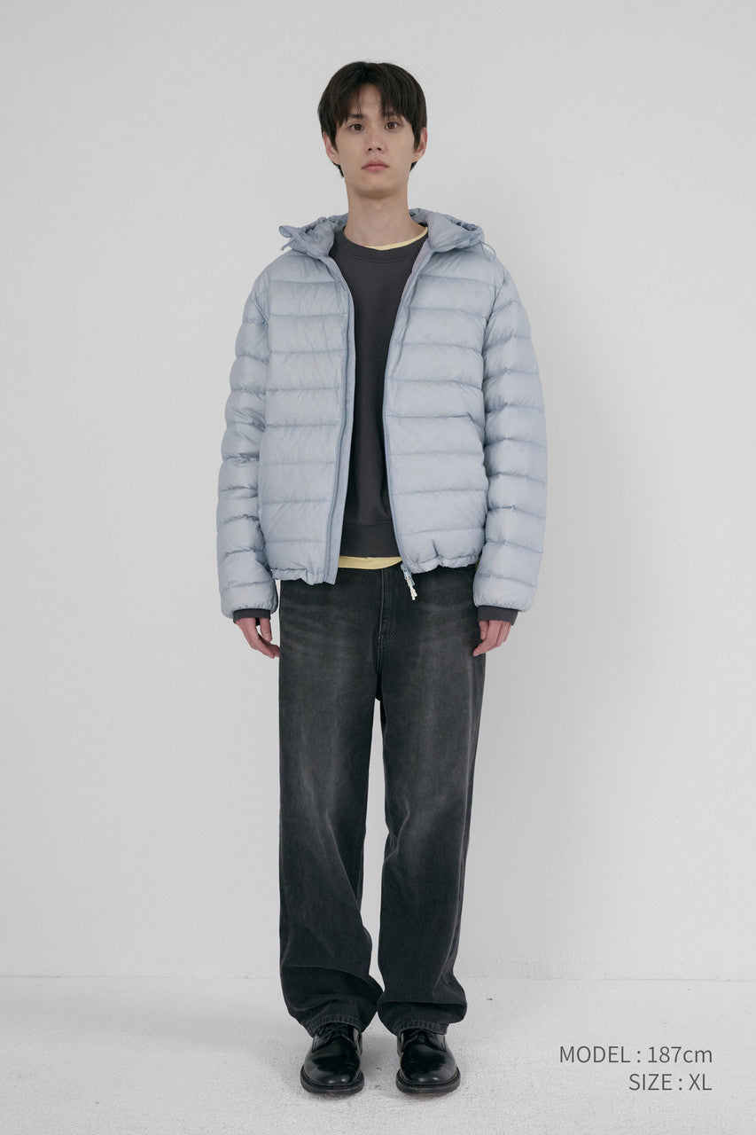 Dunst Unisex Light Goose Down Jacket Greyish Blue