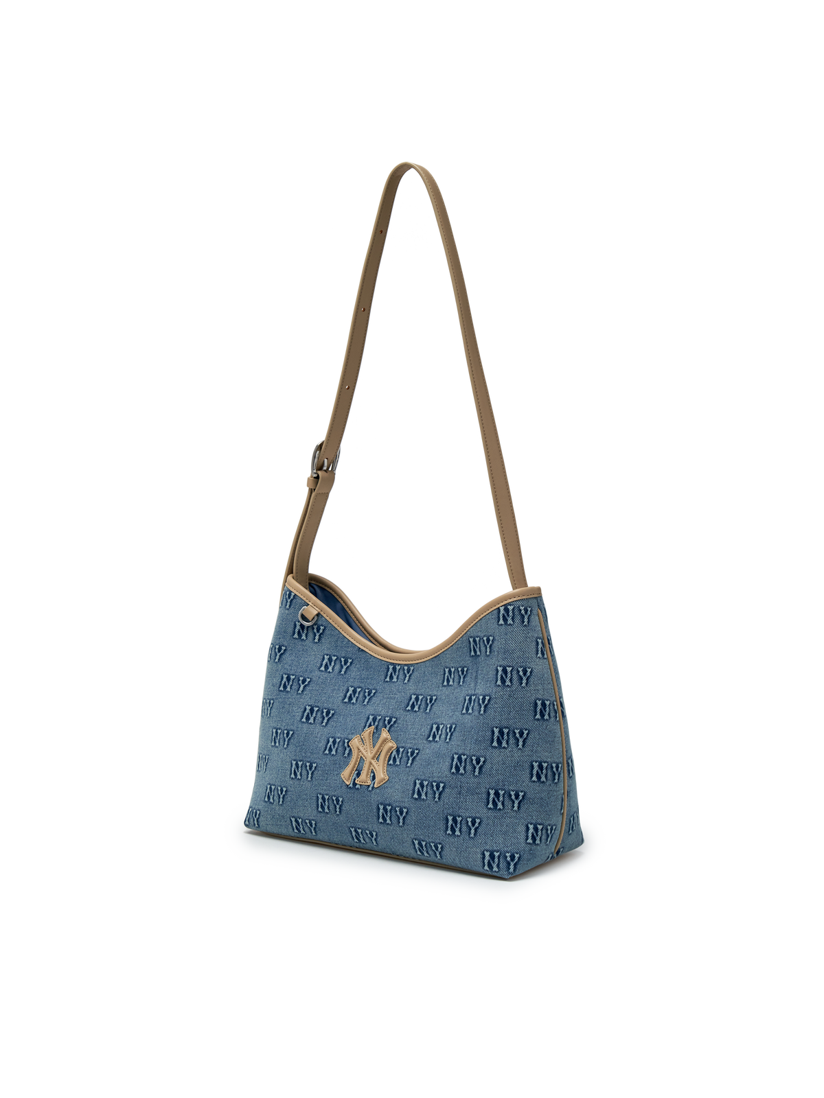 MLB Classic Monogram Denim Embo Bucket Bag