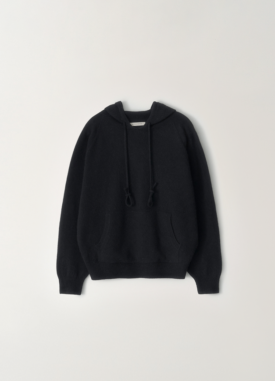 Nothing Written Casta knit hoodie sweater (Black)