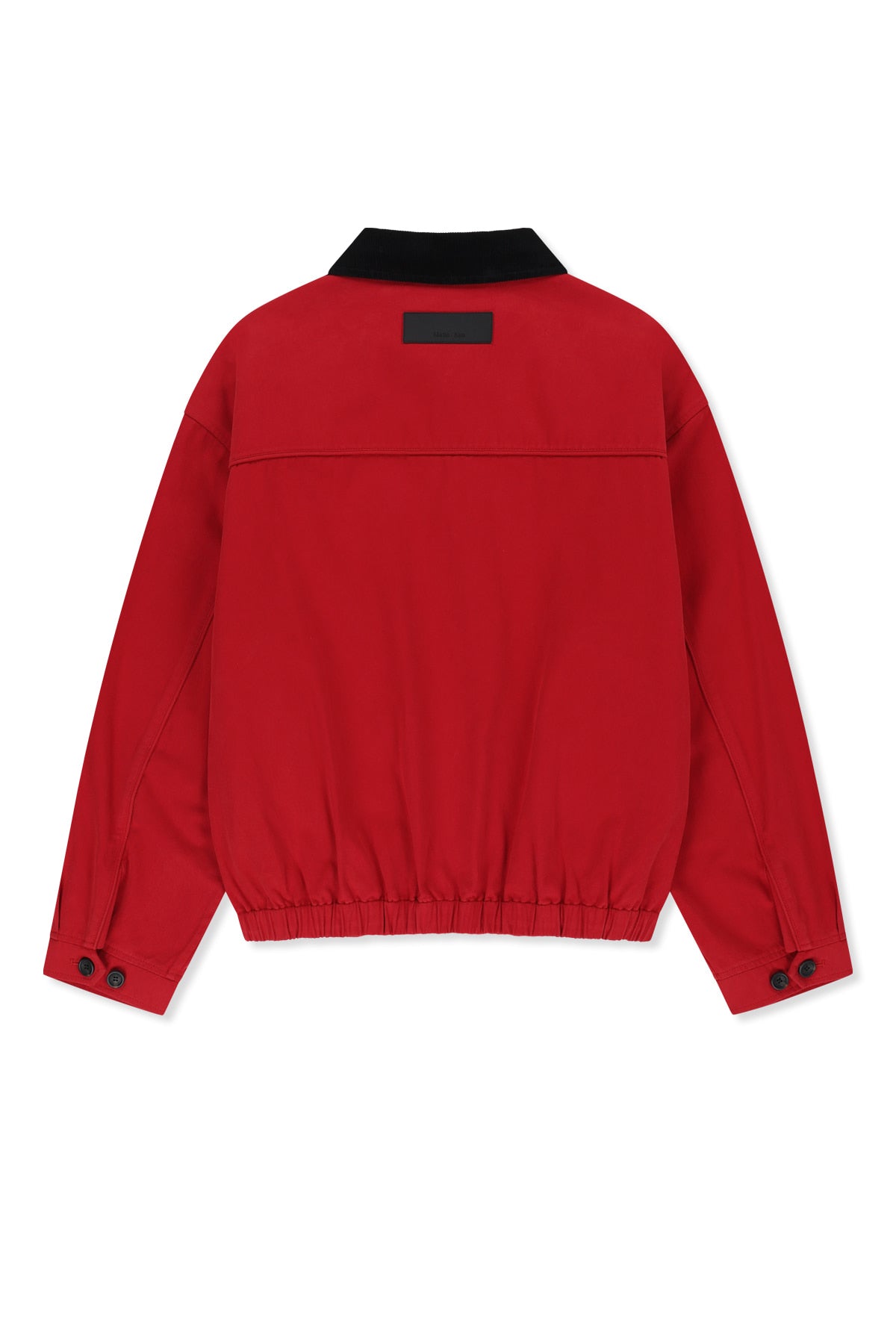 Matinkim Corduroy Contrast Trim Blouson Jumper IN Red
