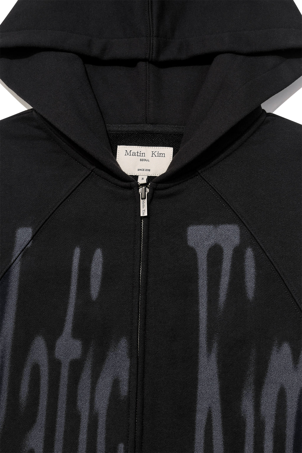Matinkim Big Logo Hoody Zip UP IN Black